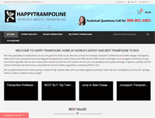 Tablet Screenshot of happytrampoline.com